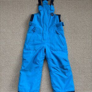 Quiksilver Kids Boogie Snow Ski Board Insulate Bib Size 4/5 Brilliant Blue